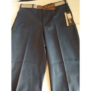New Thomson Dress Pants Navy Blue 36x31 With Belt